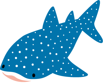 ジンベイザメのイラスト