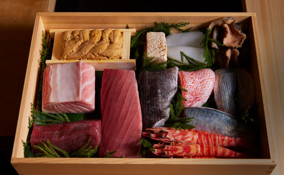 鮨ケースの写真